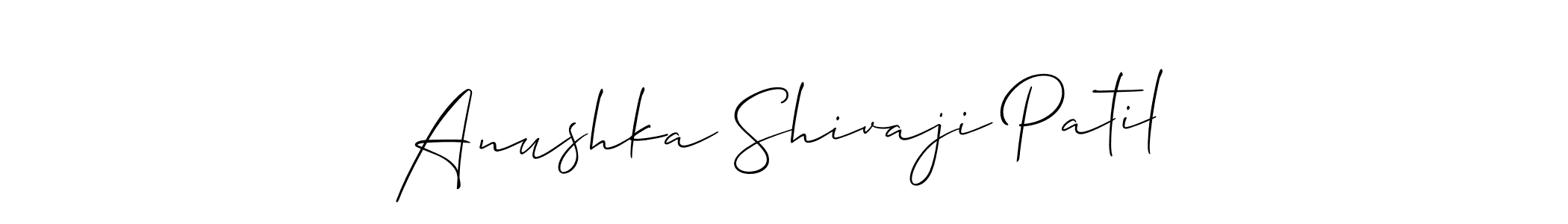 Make a beautiful signature design for name Anushka Shivaji Patil. With this signature (Allison_Script) style, you can create a handwritten signature for free. Anushka Shivaji Patil signature style 2 images and pictures png