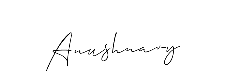 Make a short Anushnavy signature style. Manage your documents anywhere anytime using Allison_Script. Create and add eSignatures, submit forms, share and send files easily. Anushnavy signature style 2 images and pictures png