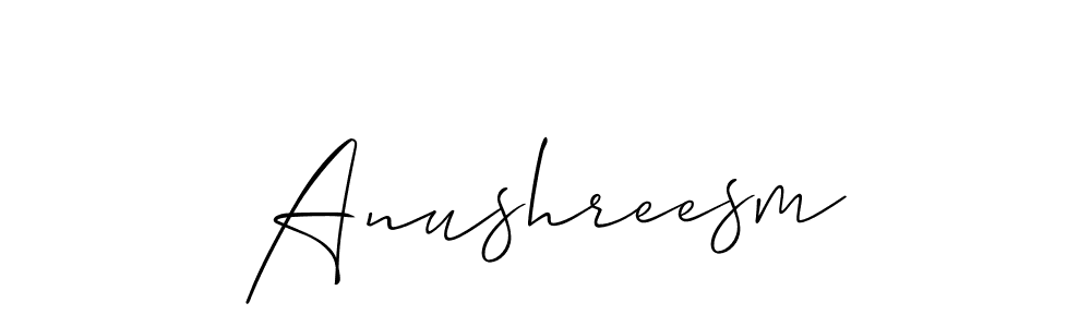 Once you've used our free online signature maker to create your best signature Allison_Script style, it's time to enjoy all of the benefits that Anushreesm name signing documents. Anushreesm signature style 2 images and pictures png