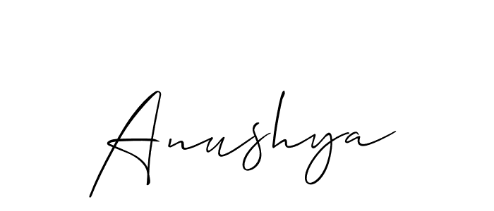 Make a beautiful signature design for name Anushya. Use this online signature maker to create a handwritten signature for free. Anushya signature style 2 images and pictures png