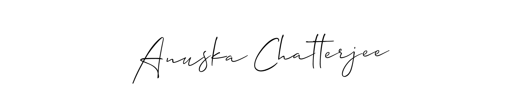 Here are the top 10 professional signature styles for the name Anuska Chatterjee. These are the best autograph styles you can use for your name. Anuska Chatterjee signature style 2 images and pictures png