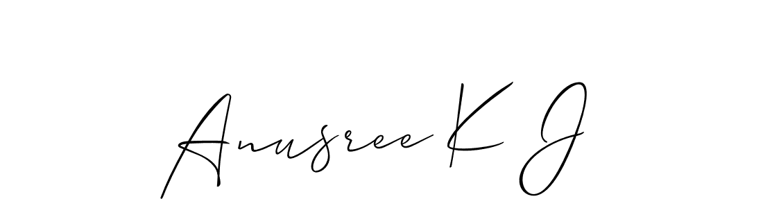 Once you've used our free online signature maker to create your best signature Allison_Script style, it's time to enjoy all of the benefits that Anusree K J name signing documents. Anusree K J signature style 2 images and pictures png