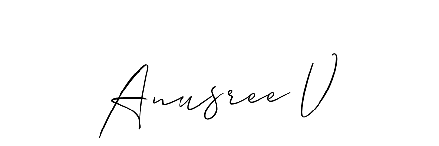 Here are the top 10 professional signature styles for the name Anusree V. These are the best autograph styles you can use for your name. Anusree V signature style 2 images and pictures png