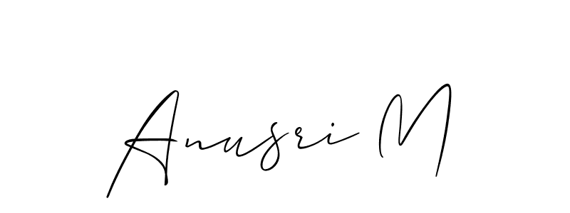 You can use this online signature creator to create a handwritten signature for the name Anusri M. This is the best online autograph maker. Anusri M signature style 2 images and pictures png