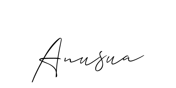 The best way (Allison_Script) to make a short signature is to pick only two or three words in your name. The name Anusua include a total of six letters. For converting this name. Anusua signature style 2 images and pictures png
