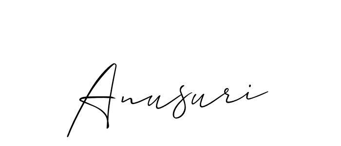 Also You can easily find your signature by using the search form. We will create Anusuri name handwritten signature images for you free of cost using Allison_Script sign style. Anusuri signature style 2 images and pictures png