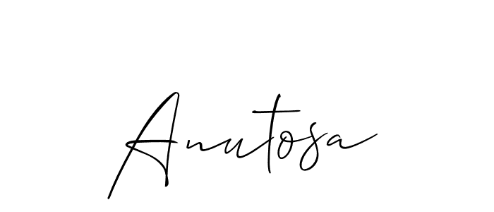 Design your own signature with our free online signature maker. With this signature software, you can create a handwritten (Allison_Script) signature for name Anutosa. Anutosa signature style 2 images and pictures png