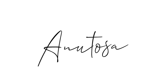 Design your own signature with our free online signature maker. With this signature software, you can create a handwritten (Allison_Script) signature for name Anutosa. Anutosa signature style 2 images and pictures png