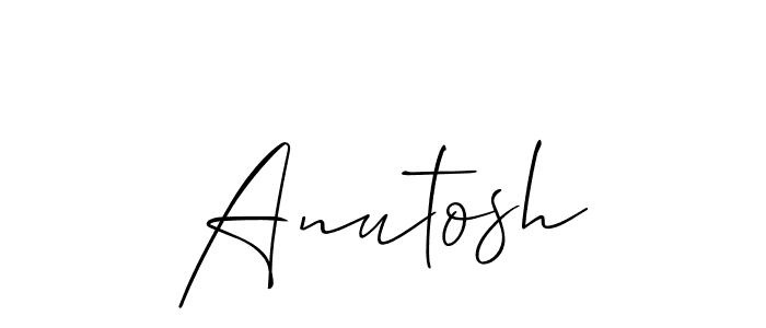 Create a beautiful signature design for name Anutosh. With this signature (Allison_Script) fonts, you can make a handwritten signature for free. Anutosh signature style 2 images and pictures png