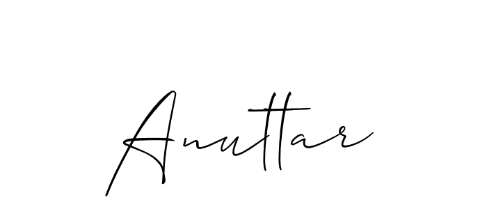 How to make Anuttar signature? Allison_Script is a professional autograph style. Create handwritten signature for Anuttar name. Anuttar signature style 2 images and pictures png