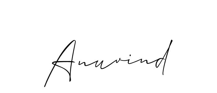 You should practise on your own different ways (Allison_Script) to write your name (Anuvind) in signature. don't let someone else do it for you. Anuvind signature style 2 images and pictures png