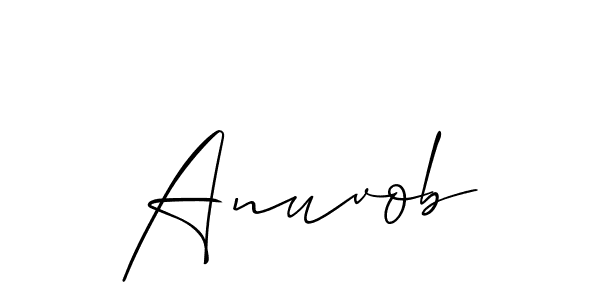 Also we have Anuvob name is the best signature style. Create professional handwritten signature collection using Allison_Script autograph style. Anuvob signature style 2 images and pictures png