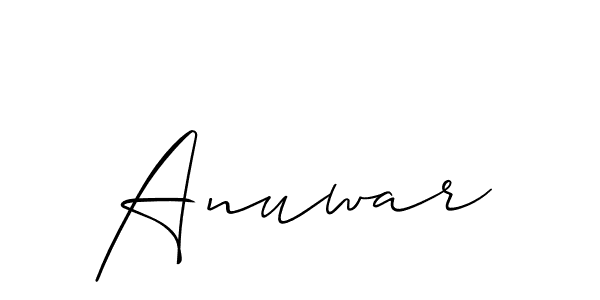 Make a beautiful signature design for name Anuwar. Use this online signature maker to create a handwritten signature for free. Anuwar signature style 2 images and pictures png