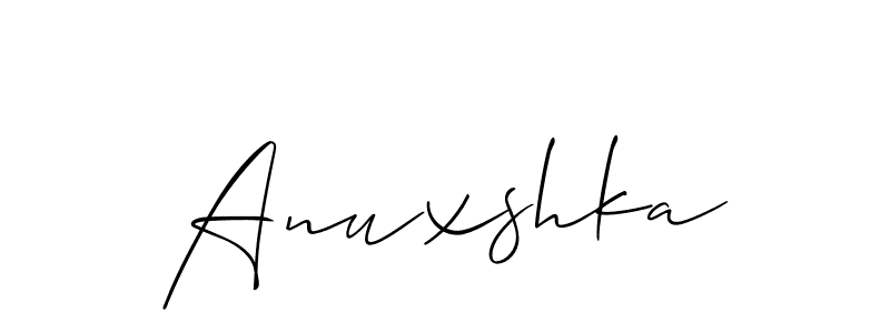 Also You can easily find your signature by using the search form. We will create Anuxshka name handwritten signature images for you free of cost using Allison_Script sign style. Anuxshka signature style 2 images and pictures png