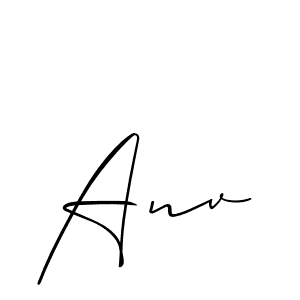 Similarly Allison_Script is the best handwritten signature design. Signature creator online .You can use it as an online autograph creator for name Anv. Anv signature style 2 images and pictures png