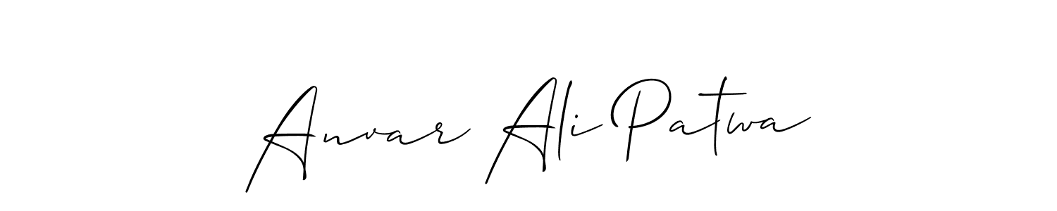 Best and Professional Signature Style for Anvar Ali Patwa. Allison_Script Best Signature Style Collection. Anvar Ali Patwa signature style 2 images and pictures png