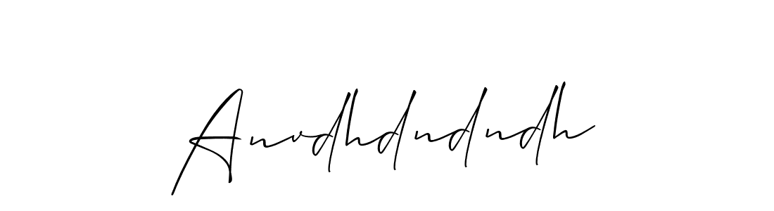 Also You can easily find your signature by using the search form. We will create Anvdhdndndh name handwritten signature images for you free of cost using Allison_Script sign style. Anvdhdndndh signature style 2 images and pictures png