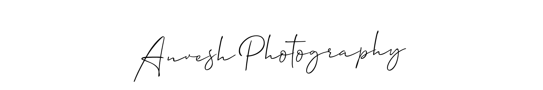 Allison_Script is a professional signature style that is perfect for those who want to add a touch of class to their signature. It is also a great choice for those who want to make their signature more unique. Get Anvesh Photography name to fancy signature for free. Anvesh Photography signature style 2 images and pictures png