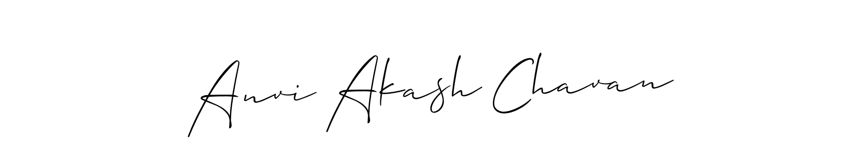 Make a beautiful signature design for name Anvi Akash Chavan. Use this online signature maker to create a handwritten signature for free. Anvi Akash Chavan signature style 2 images and pictures png