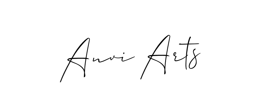 Also You can easily find your signature by using the search form. We will create Anvi Arts name handwritten signature images for you free of cost using Allison_Script sign style. Anvi Arts signature style 2 images and pictures png