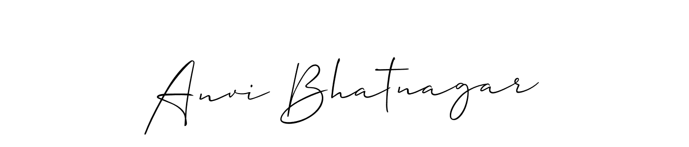 Anvi Bhatnagar stylish signature style. Best Handwritten Sign (Allison_Script) for my name. Handwritten Signature Collection Ideas for my name Anvi Bhatnagar. Anvi Bhatnagar signature style 2 images and pictures png
