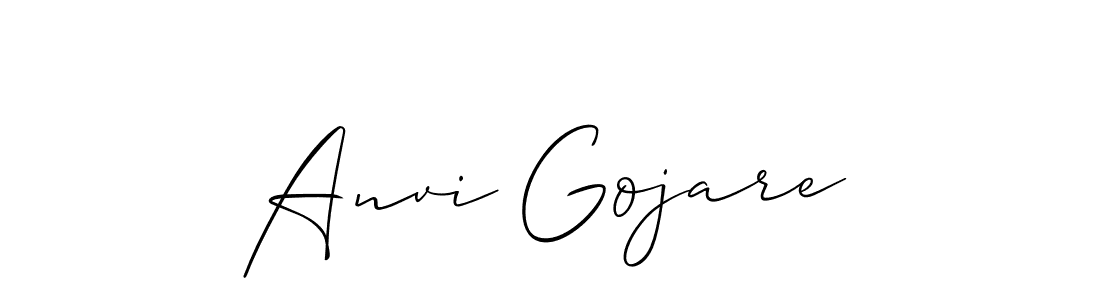 Also we have Anvi Gojare name is the best signature style. Create professional handwritten signature collection using Allison_Script autograph style. Anvi Gojare signature style 2 images and pictures png