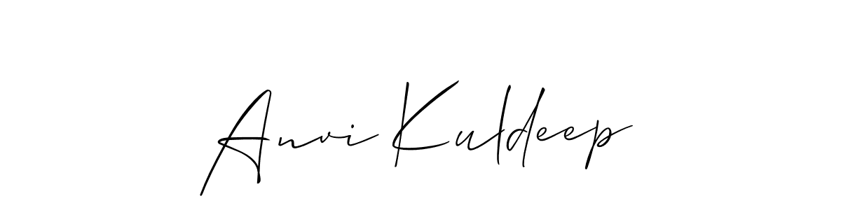 Also You can easily find your signature by using the search form. We will create Anvi Kuldeep name handwritten signature images for you free of cost using Allison_Script sign style. Anvi Kuldeep signature style 2 images and pictures png