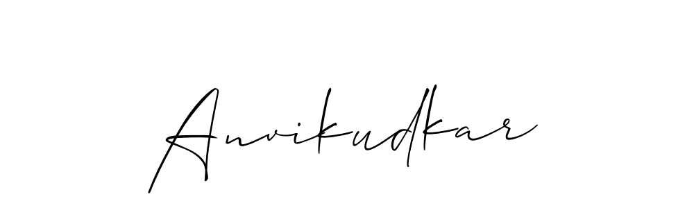 Also we have Anvikudkar name is the best signature style. Create professional handwritten signature collection using Allison_Script autograph style. Anvikudkar signature style 2 images and pictures png