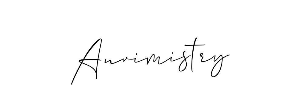 Create a beautiful signature design for name Anvimistry. With this signature (Allison_Script) fonts, you can make a handwritten signature for free. Anvimistry signature style 2 images and pictures png