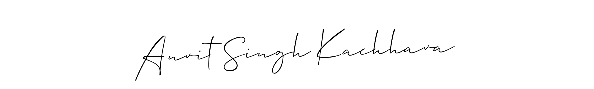 Also You can easily find your signature by using the search form. We will create Anvit Singh Kachhava name handwritten signature images for you free of cost using Allison_Script sign style. Anvit Singh Kachhava signature style 2 images and pictures png