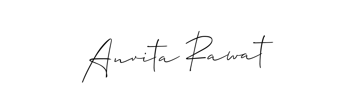 Also we have Anvita Rawat name is the best signature style. Create professional handwritten signature collection using Allison_Script autograph style. Anvita Rawat signature style 2 images and pictures png