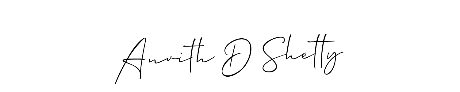Make a beautiful signature design for name Anvith D Shetty. Use this online signature maker to create a handwritten signature for free. Anvith D Shetty signature style 2 images and pictures png