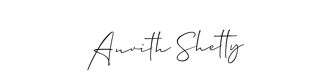 The best way (Allison_Script) to make a short signature is to pick only two or three words in your name. The name Anvith Shetty include a total of six letters. For converting this name. Anvith Shetty signature style 2 images and pictures png