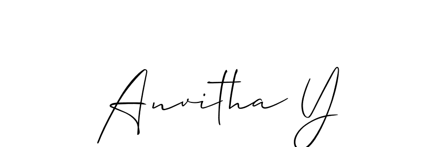 This is the best signature style for the Anvitha Y name. Also you like these signature font (Allison_Script). Mix name signature. Anvitha Y signature style 2 images and pictures png