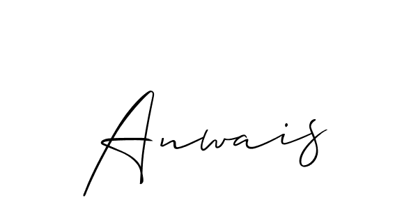 Make a beautiful signature design for name Anwais. With this signature (Allison_Script) style, you can create a handwritten signature for free. Anwais signature style 2 images and pictures png