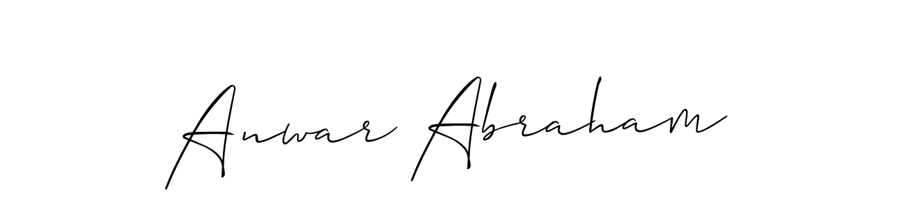 Make a beautiful signature design for name Anwar Abraham. Use this online signature maker to create a handwritten signature for free. Anwar Abraham signature style 2 images and pictures png