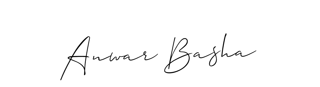 You should practise on your own different ways (Allison_Script) to write your name (Anwar Basha) in signature. don't let someone else do it for you. Anwar Basha signature style 2 images and pictures png