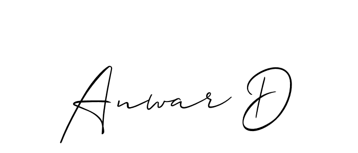 How to Draw Anwar D signature style? Allison_Script is a latest design signature styles for name Anwar D. Anwar D signature style 2 images and pictures png