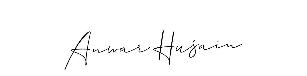 Create a beautiful signature design for name Anwar Husain. With this signature (Allison_Script) fonts, you can make a handwritten signature for free. Anwar Husain signature style 2 images and pictures png