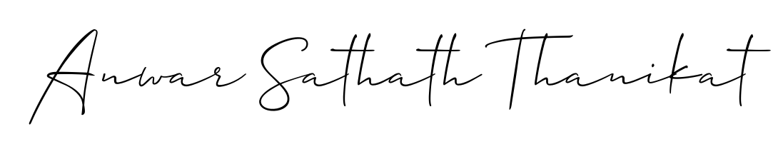 How to make Anwar Sathath Thanikat signature? Allison_Script is a professional autograph style. Create handwritten signature for Anwar Sathath Thanikat name. Anwar Sathath Thanikat signature style 2 images and pictures png