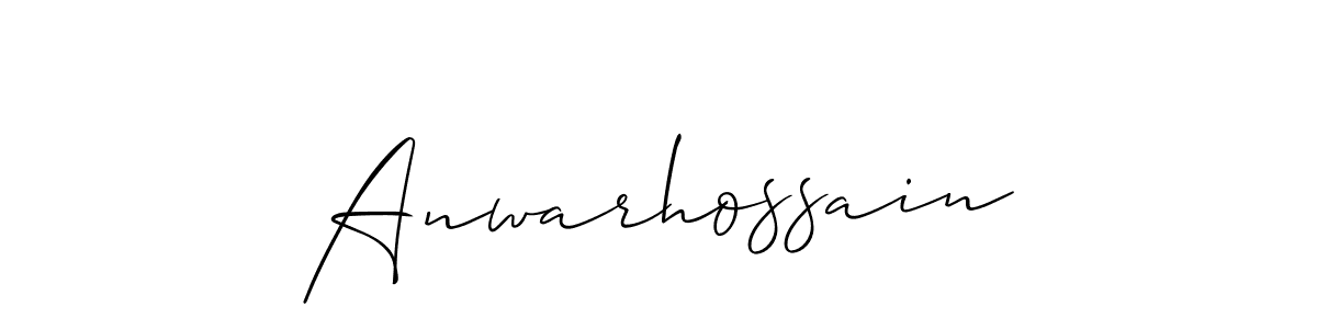 This is the best signature style for the Anwarhossain name. Also you like these signature font (Allison_Script). Mix name signature. Anwarhossain signature style 2 images and pictures png
