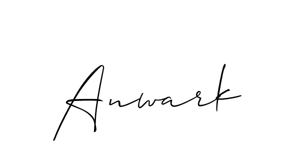 You should practise on your own different ways (Allison_Script) to write your name (Anwark) in signature. don't let someone else do it for you. Anwark signature style 2 images and pictures png