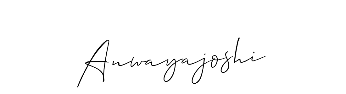 It looks lik you need a new signature style for name Anwayajoshi. Design unique handwritten (Allison_Script) signature with our free signature maker in just a few clicks. Anwayajoshi signature style 2 images and pictures png