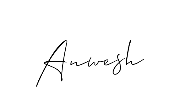 Use a signature maker to create a handwritten signature online. With this signature software, you can design (Allison_Script) your own signature for name Anwesh. Anwesh signature style 2 images and pictures png