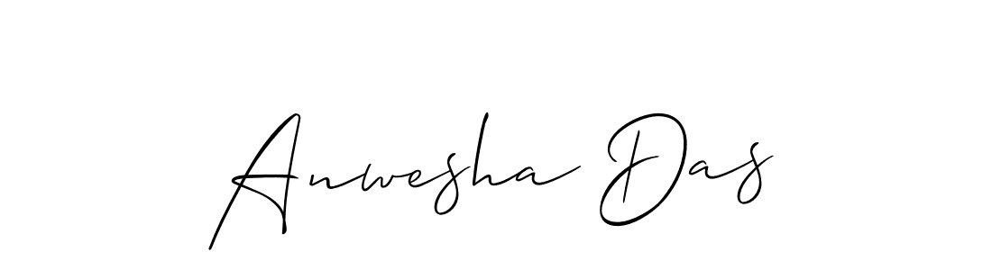 Design your own signature with our free online signature maker. With this signature software, you can create a handwritten (Allison_Script) signature for name Anwesha Das. Anwesha Das signature style 2 images and pictures png