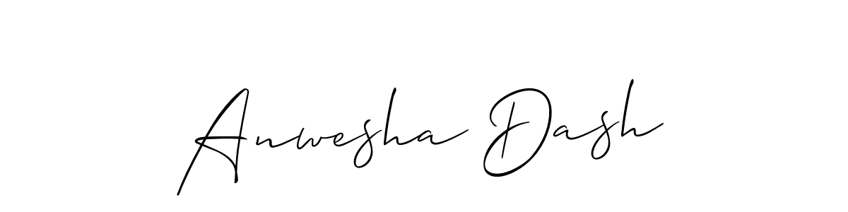 You should practise on your own different ways (Allison_Script) to write your name (Anwesha Dash) in signature. don't let someone else do it for you. Anwesha Dash signature style 2 images and pictures png