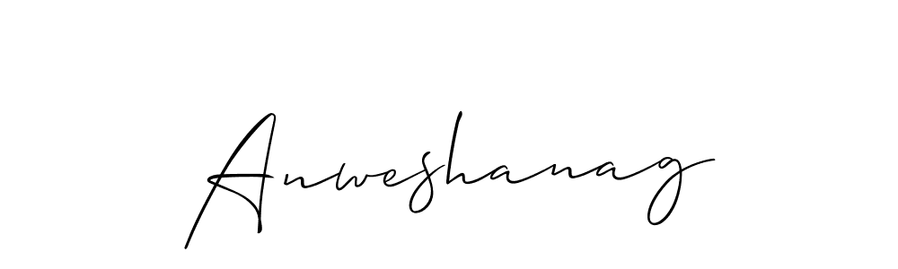 Make a beautiful signature design for name Anweshanag. With this signature (Allison_Script) style, you can create a handwritten signature for free. Anweshanag signature style 2 images and pictures png
