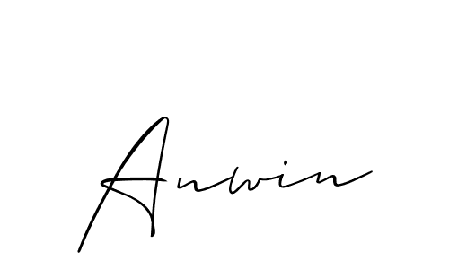 It looks lik you need a new signature style for name Anwin. Design unique handwritten (Allison_Script) signature with our free signature maker in just a few clicks. Anwin signature style 2 images and pictures png