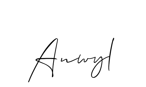 Allison_Script is a professional signature style that is perfect for those who want to add a touch of class to their signature. It is also a great choice for those who want to make their signature more unique. Get Anwyl name to fancy signature for free. Anwyl signature style 2 images and pictures png