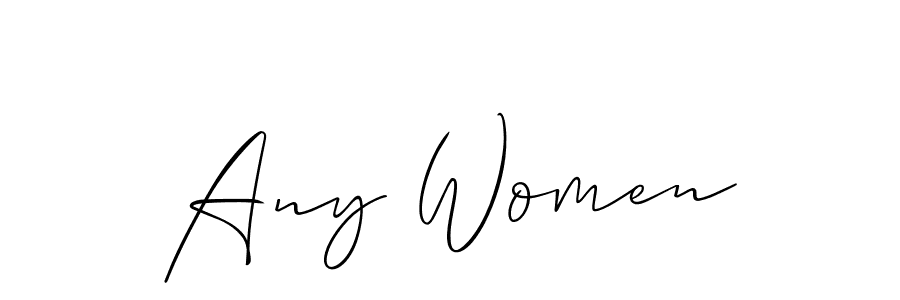This is the best signature style for the Any Women name. Also you like these signature font (Allison_Script). Mix name signature. Any Women signature style 2 images and pictures png
